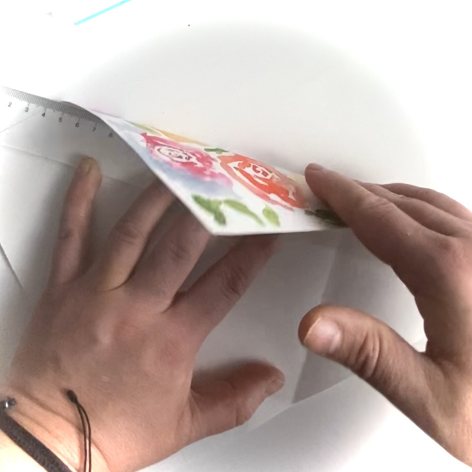 ohýbání papíru do tvaru obálky